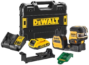 Laser krzyowy DeWalt DCE825D1G18 - akumulator 18V/2.0Ah