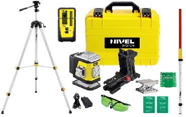Laser krzyowy Nivel System CL2G + statyw SJJM1EX + czujnik RD800 i ata LS24