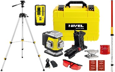 Laser krzyowy Nivel System CL3R + statyw SJJM1EX + czujnik RD800 i ata LS24
