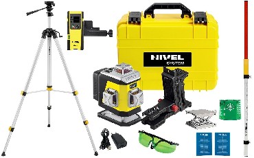 Laser krzyowy Nivel System CL4B + statyw SJJM1EX + czujnik CLS4 i ata LS24