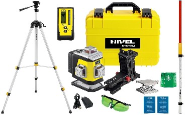 Laser krzyowy Nivel System CL4B + statyw SJJM1EX + czujnik RD800 i ata LS24