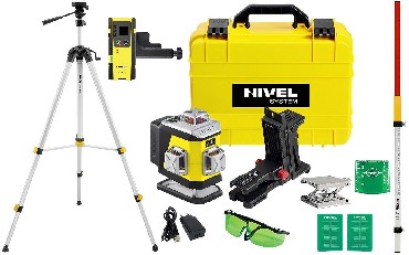 Laser krzyowy Nivel System CL4G + statyw SJJM1EX + czujnik CLS4 i ata LS24