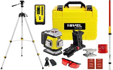 Laser krzyowy Nivel System CL4R + statyw SJJM1EX + czujnik RD800 i ata LS24