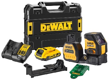 Laser liniowy DeWalt DCE088D1G18 - akumulator 18V/2.0Ah