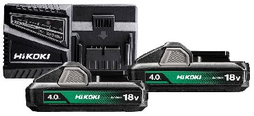 Zestaw startowy HiKOKI (dawniej Hitachi) 2 akumulatory 18V/4.0Ah + adowarka