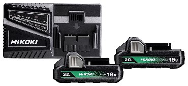 Zestaw startowy HiKOKI (dawniej Hitachi) 2 akumulatory 18V/2.0Ah + adowarka