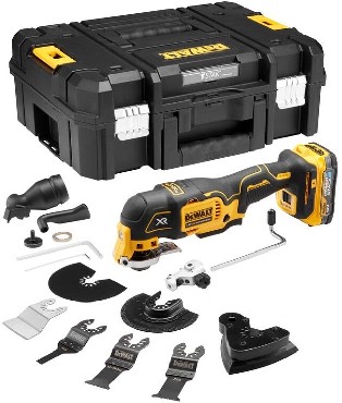 Akumulatorowe narzdzie wielofunkcyjne DeWalt DCS356E1T BRUSHLESS - akumulator POWERSTACK 18V/1.7Ah (bez adowarki)
