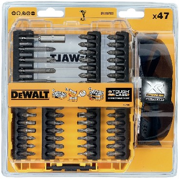 Zestaw bitw DeWalt ToughCase+ /TSTAK - zestaw bitw - 47 sztuk + okulary