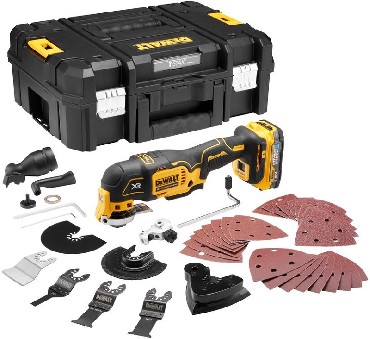 Akumulatorowe narzdzie wielofunkcyjne DeWalt DCS356E1T BRUSHLESS - akumulator POWERSTACK 18V/1.7Ah (bez adowarki)