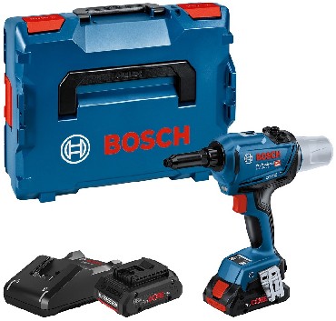 Akumulatorowa nitownica Bosch GRG 18V-16 C - 2 akumulatory ProCORE 18V/4.0Ah + L-BOXX