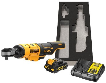 Akumulatorowy klucz zapadkowy DeWalt DCF503L1G BRUSHLESS - akumulator 12V/3.0Ah olejoodporny