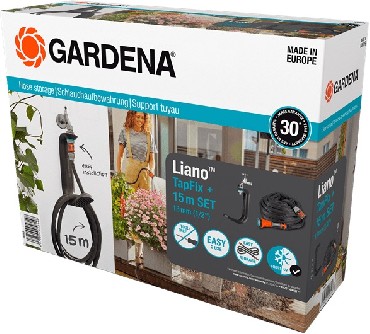 W ogrodowy Gardena W tekstylny Liano 15 m + wieszak TapFix