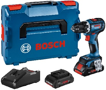 Akumulatorowa wiertarko-wkrtarka Bosch GSR 18V-90 C - 2 akumulatory ProCORE 18V/4.0Ah + L-BOXX
