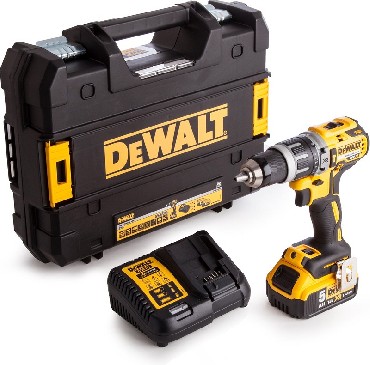 Akumulatorowa wiertarko-wkrtarka udarowa DeWalt DCD796P1 BRUSHLESS - akumulator 18V/5.0Ah