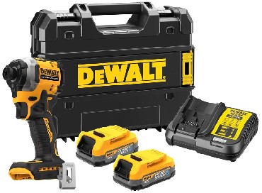 Akumulatorowa zakrtarka udarowa DeWalt DCF850E2T BRUSHLESS - 2 akumulatory POWERSTACK 18V/1.7Ah