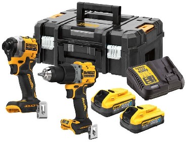 ZESTAW 18V DeWalt DCK2050H2T BRUSHLESS - 2 akumulatory POWERSTACK 18V/5.0Ah