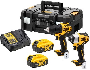 ZESTAW 18V DeWalt DCK2061P2T BRUSHLESS - 2 akumulatory 18V/5.0Ah