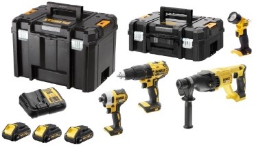 ZESTAW 18V DeWalt DCK440L3T BRUSHLESS - 3 akumulatory 18V/3.0Ah