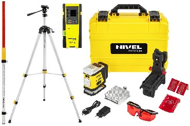Laser liniowy Nivel System CL1R + statyw SJJM1EX + czujnik CLS4 + ata LS24
