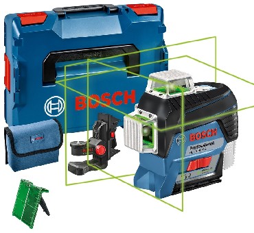 Laser liniowy Bosch GLL 3-80 CG + BM 1 + tarcza celownicza + pudeko L-Boxx 136 (bez akumulatora)