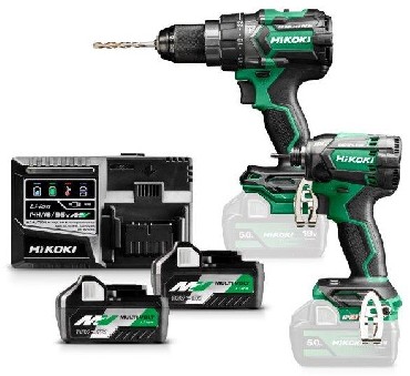 ZESTAW 18V HiKOKI (dawniej Hitachi) KC18DC WBZ BRUSHLESS - 2 akumulatory MultiVolt 18-36V/5.0-2.5Ah + walizka HSC
