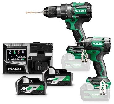 ZESTAW 18V HiKOKI (dawniej Hitachi) KC18DC WAZ BRUSHLESS - 2 akumulatory MultiVolt 18-36V/5.0-2.5Ah + walizka HSC