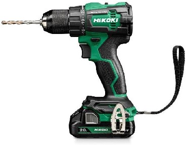Akumulatorowa wiertarko-wkrtarka udarowa HiKOKI (dawniej Hitachi) DV18DE WQZ BRUSHLESS - 2 akumulatory 18V/2.0Ah + walizka HSC