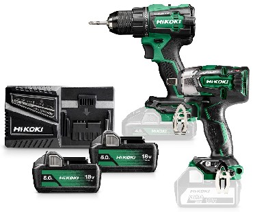 ZESTAW 18V HiKOKI (dawniej Hitachi) KC18DE WEZ BRUSHLESS - 2 akumulatory 18V/5.0Ah + walizka HSC