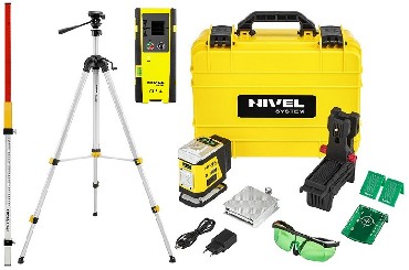 Laser liniowy Nivel System CL1G + statyw SJJM1EX + czujnik CLS4 + ata LS24