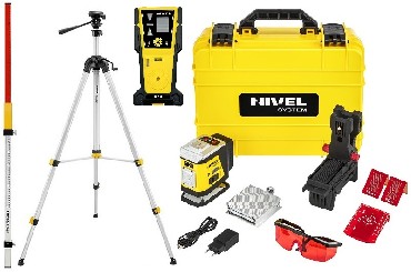 Laser liniowy Nivel System CL1R + statyw SJJM1EX + czujnik CLS5 + �ata LS24