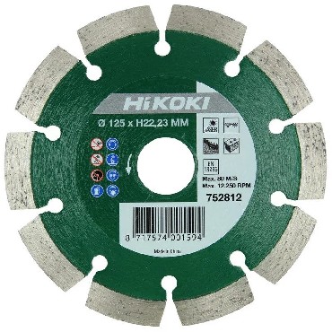 Diamentowa tarcza tnca HiKOKI (dawniej Hitachi) 125xx10x22.23 Diament ceramika / kamie