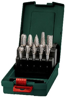 Osprzt do frezarek Metabo Zestaw frezw z wglikw spiekanych (chwyt 6 mm) 10 sztuk