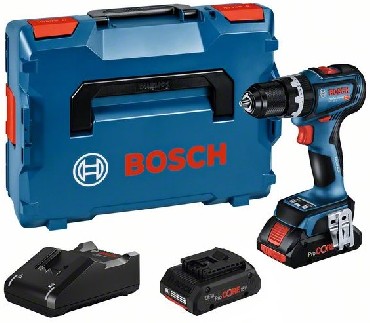 Akumulatorowa wiertarko-wkrtarka Bosch GSR 18V-90 C BRUSHLESS - 2 akumulatory ProCORE 18V/4.0Ah + L-BOXX