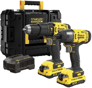 ZESTAW 18V Stanley FatMax V20 SFMCK465D2T - 2 akumulatory 18V/2.0Ah