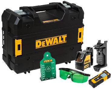 Laser krzyowy DeWalt DW0887100-1 - 3 baterie AA + 2 baterie AAA