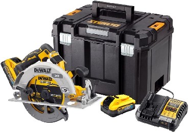 Akumulatorowa pilarka tarczowa rczna DeWalt DCS573H2T BRUSHLESS FLEXVOLT ADVANTAGE - 2 akumulatory POWERSTACK 18V/5.0Ah