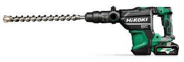Akumulatorowa moto-wiertarka HiKOKI (dawniej Hitachi) DH3640DA WAZ BRUSHLESS - 2 akumulatory MultiVolt 18-36V/8.0-4.0Ah + walizka