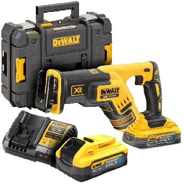 Akumulatorowa pia szablasta DeWalt DCS367H2T BRUSHLESS - 2 akumulatory POWERSTACK 18V/5.0Ah