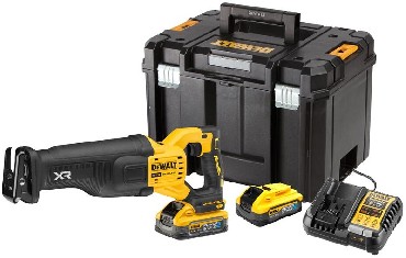 Akumulatorowa pia szablasta DeWalt DCS386H2T BRUSHLESS FLEXVOLT ADVANTAGE - 2 akumulatory POWERSTACK 18V/5.0Ah