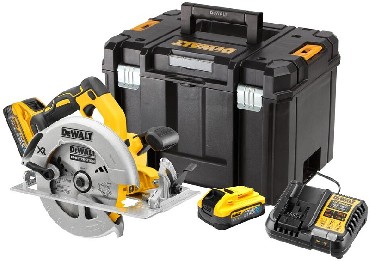 Akumulatorowa pilarka tarczowa rczna DeWalt DCS570H2T BRUSHLESS - 2 akumulatory POWERSTACK 18V/5.0Ah