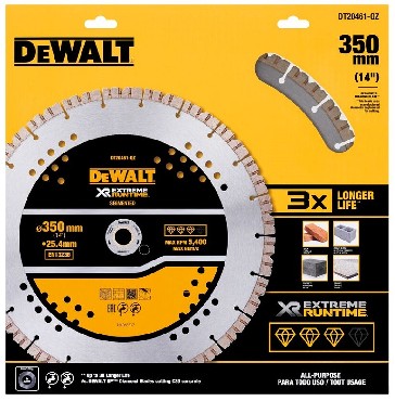 Pia tarczowa DeWalt Tarcza diamentowa do betonu EXTREME RUNTIME 350x25.4 mm