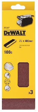 Tama szlifierska DeWalt 75x480 mm 100g - 3 sztuki