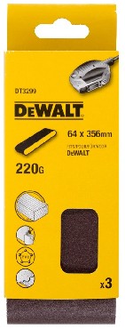 Tama szlifierska DeWalt 64x356 mm 220g - 3 sztuk