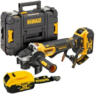 Akumulatorowa szlifierka ktowa DeWalt DCG406P2LRT BRUSHLESS - 2 akumulatory 18V/5.0Ah LANYARD READY (bez adowarki)