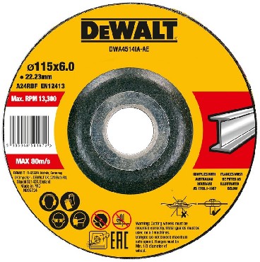 Tarcza cierna DeWalt 115x6.0x22.23 METAL