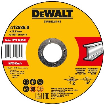 Tarcza cierna DeWalt 125x6.0x22.23 METAL