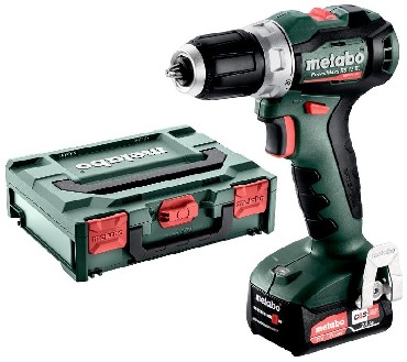 Akumulatorowa wiertarko-wkrtarka Metabo PowerMaxx BS 12 BL - 2 akumulatory Li-Power 12V/2.0Ah + metaBOX