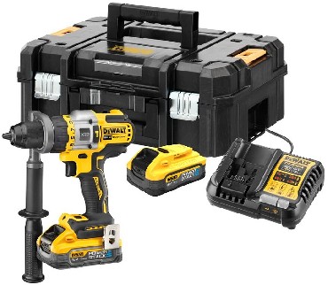 Akumulatorowa wiertarko-wkrtarka udarowa DeWalt DCD999H2T BRUSHLESS FLEXVOLT ADVANTAGE - 2 akumulatory POWERSTACK 18V/5.0Ah