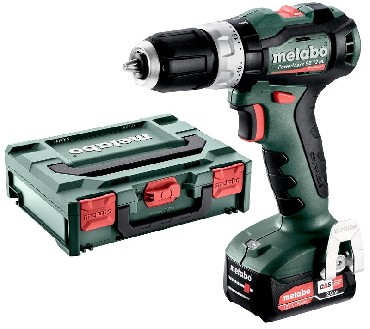 Akumulatorowa wiertarko-wkrtarka udarowa Metabo PowerMaxx SB 12 BL - 2 akumulatory Li-Power 12V/2.0Ah + metaBOX