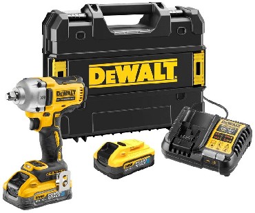 Akumulatorowy klucz udarowy DeWalt DCF891H2T BRUSHLESS - 2 akumulatory POWERSTACK 18V/5.0Ah